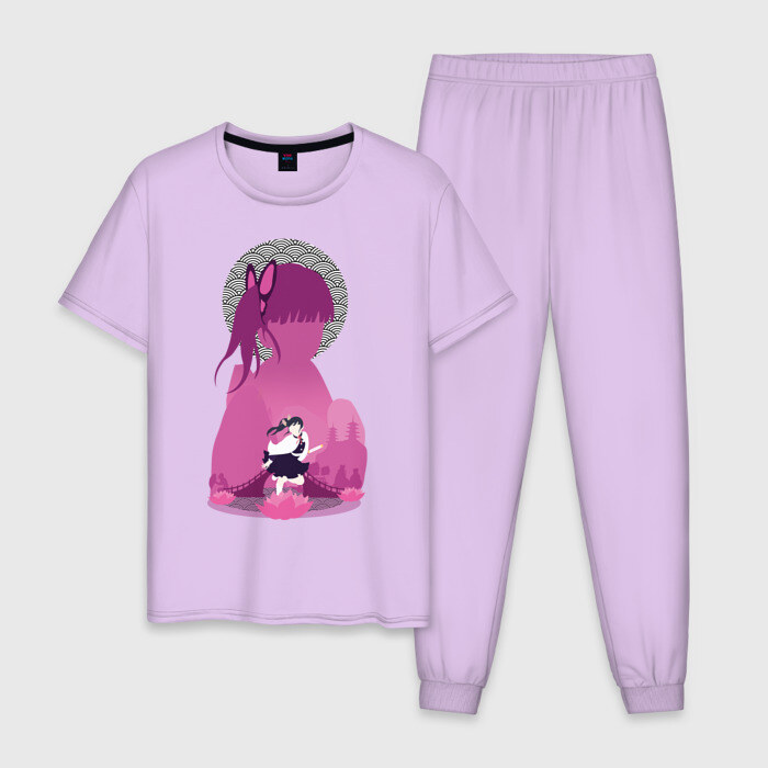 Мужская пижама хлопок КЛИНОК РАССЕКАЮЩИЙ ДЕМОНОВ фото