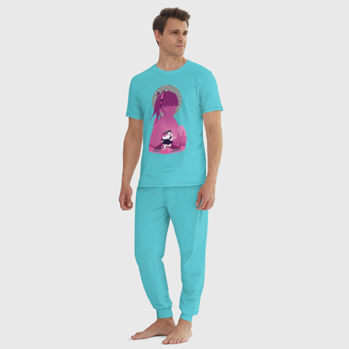 Мужская пижама хлопок КЛИНОК РАССЕКАЮЩИЙ ДЕМОНОВ фото