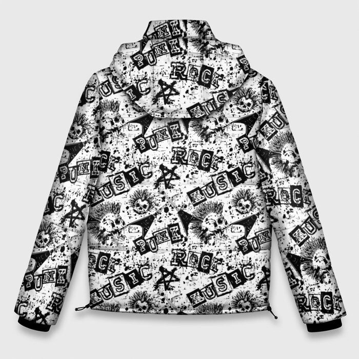 Мужская зимняя куртка 3D PUNK ROCK фото