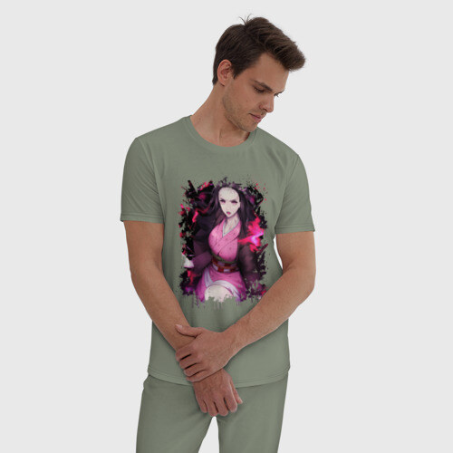 Мужская пижама хлопок NEZUKO | НЕЗУКО | KNY фото