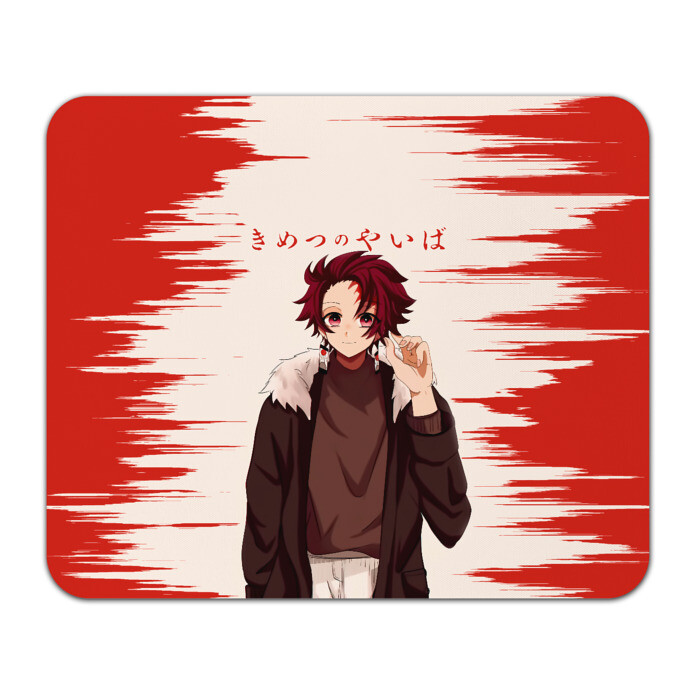 Коврик для мышки прямоугольный Танджиро Камадо Kimetsu no Yaiba фото