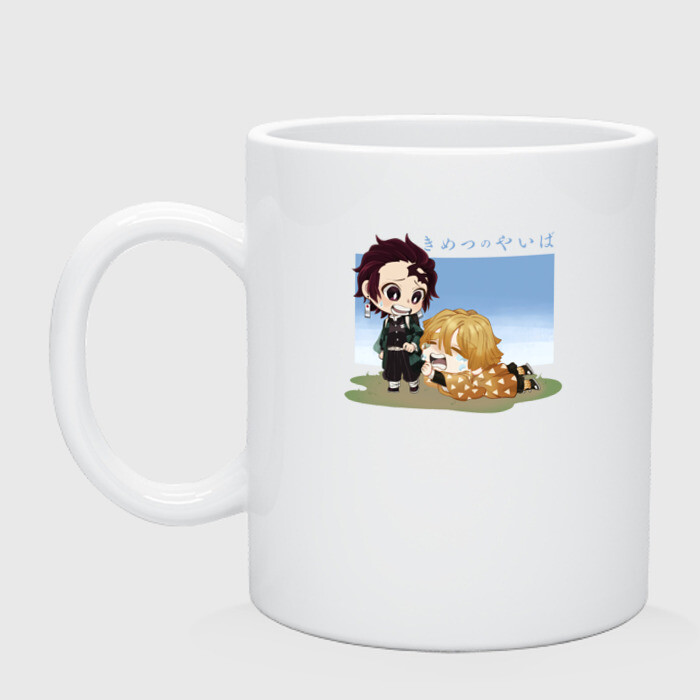 Кружка керамическая Танджиро и Зеницу фото