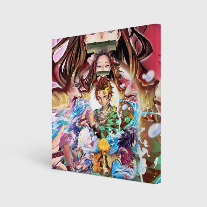 Холст квадратный ТАНДЖИРО НЕЗУКО ЗЕНИЦУ KNY фото