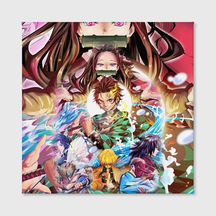 Холст квадратный ТАНДЖИРО НЕЗУКО ЗЕНИЦУ KNY фото