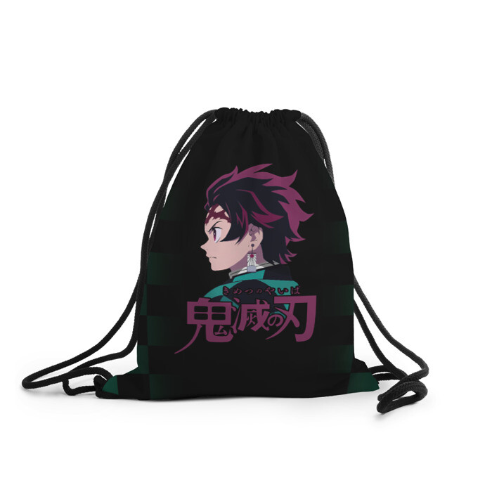 Рюкзак-мешок 3D Танджиро Камадо Kimetsu no Yaiba фото