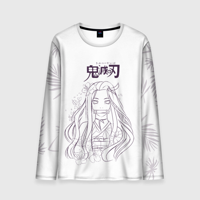 Мужской лонгслив 3D Незуко Камадо Kimetsu no Yaiba фото