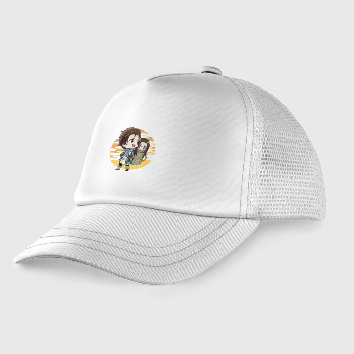 Детская кепка тракер Танджиро и Незуко Камадо фото