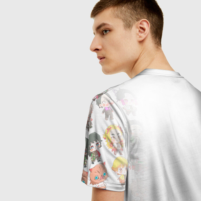 Мужская футболка 3D ПЕРСОНАЖИ Kimetsu no Yaiba фото