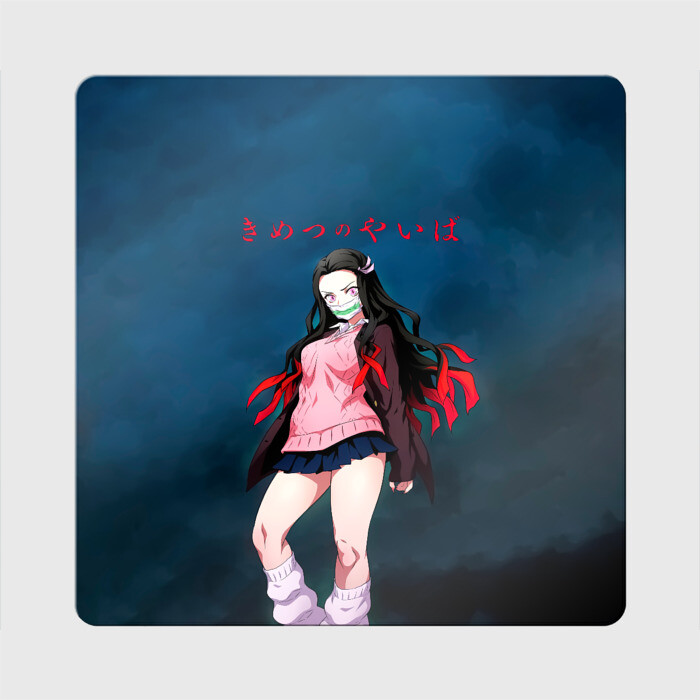 Магнит виниловый Квадрат Незуко Камадо Kimetsu no Yaiba фото