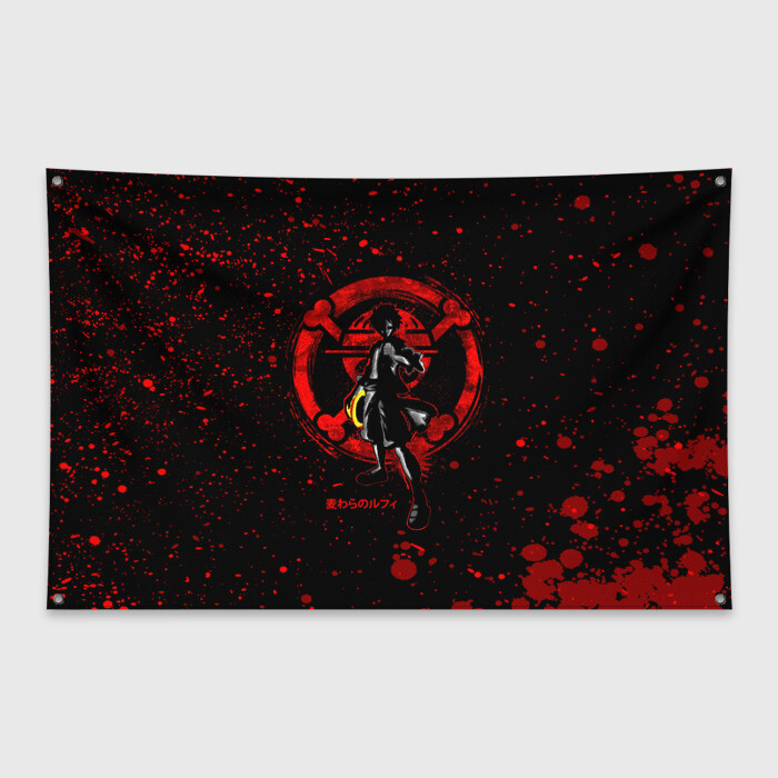 Флаг-баннер Луффи пират Соломенной Шляпы | One Piece фото