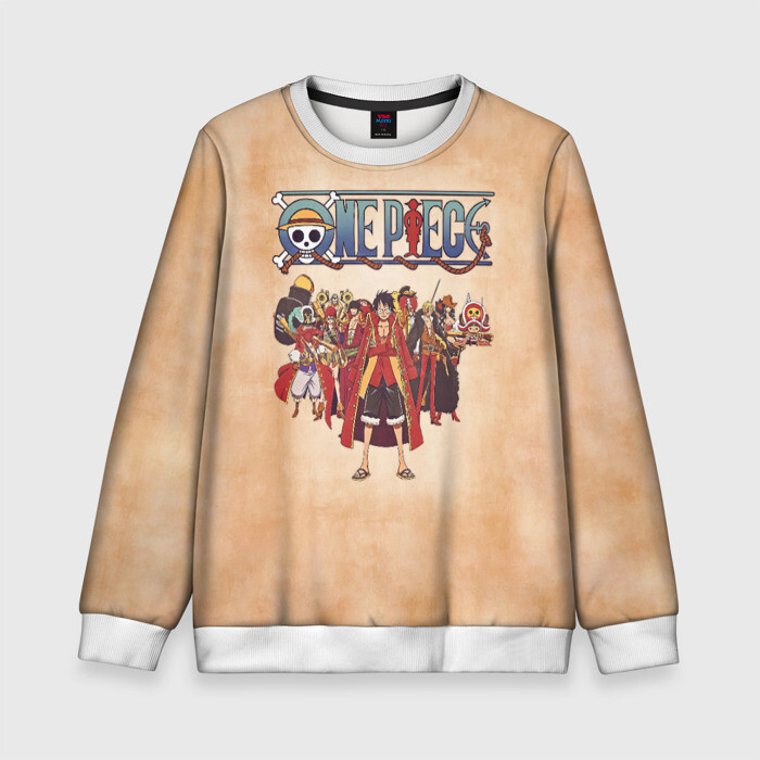 Детский свитшот 3D Персонажи One Piece. Большой куш фото